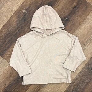 Easy Peasy Tan Hoodie Top Shirt Soft Comfy Neutral Pocket 18m